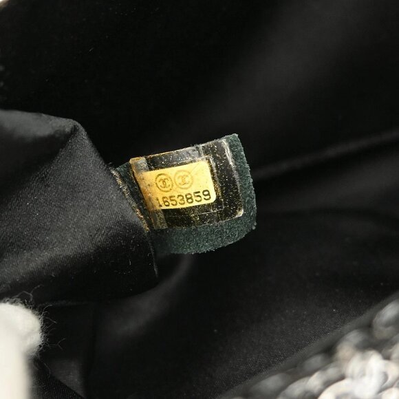 Chanel Silver Sequins Double Chain Shoulder Bag - Picture 11 of 12